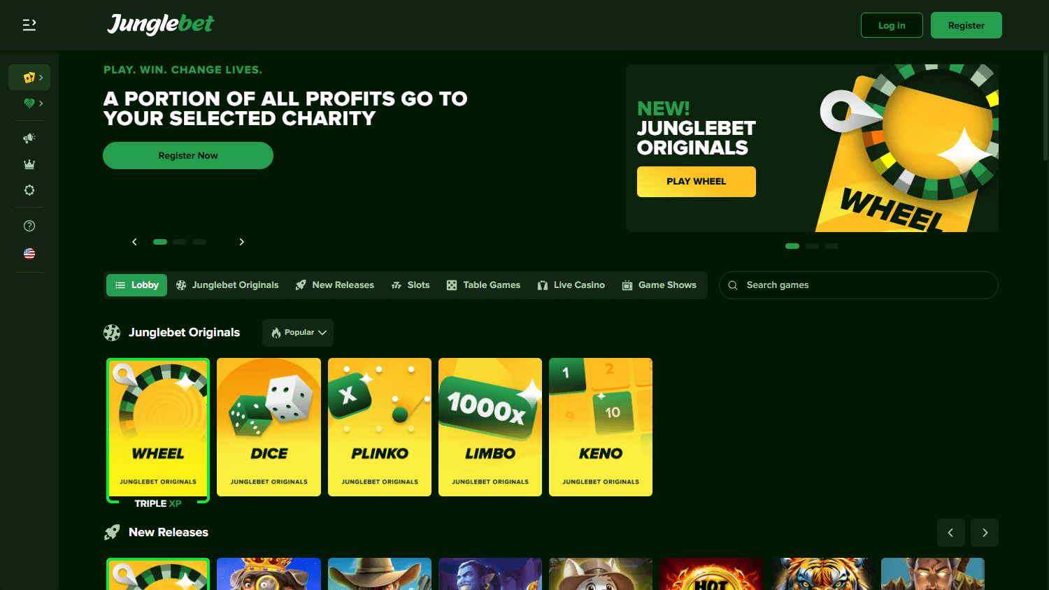 Junglebet Casino Desktop screenshot